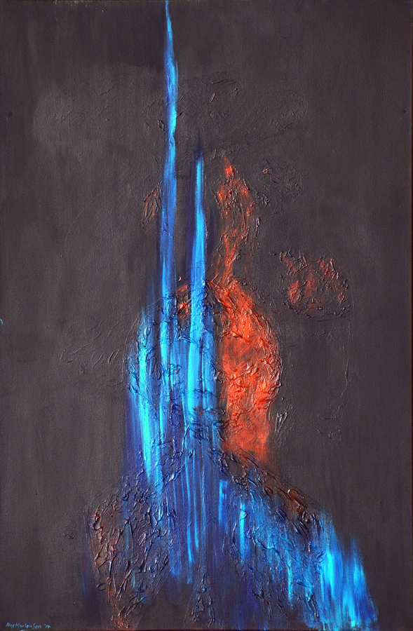 Acrylic Painting by Alex Mortensen titled IMMOLATION