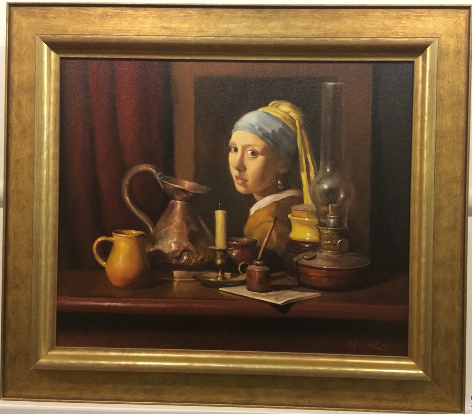 Oil Painting by Gregory R. Smith titled Still Life with Vermeer Print
