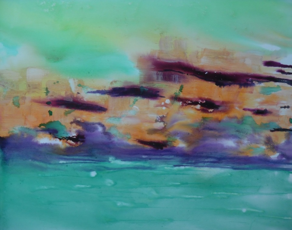 Mixed Media Painting by Mary Cottam titled Sea Dream