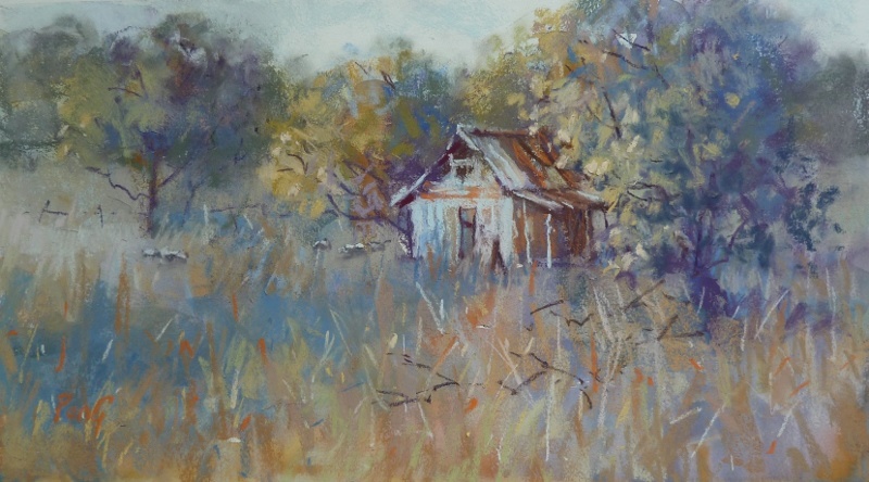 Pastel Painting by Penelope Gilbert-Ng titled Old House