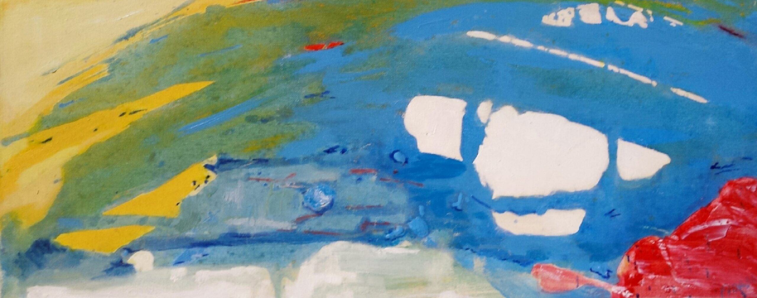 Acrylic Painting by Jeanette Adams titled Spray at Williamstown