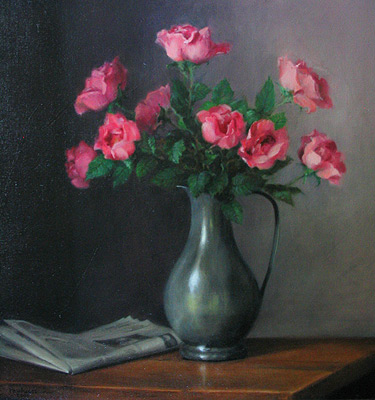  Painting by Helen Paulucci titled Pink Roses