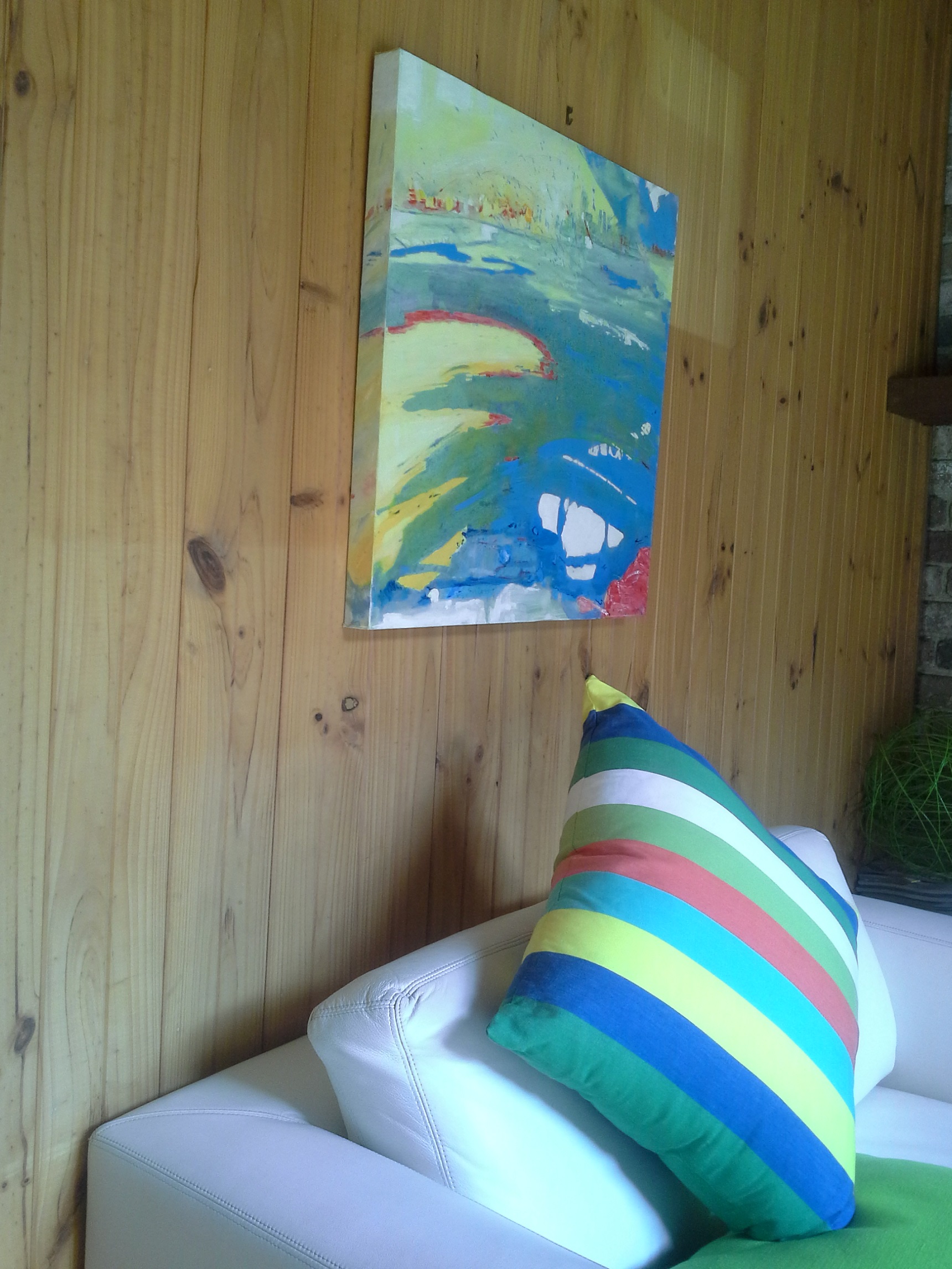 Acrylic Painting by Jeanette Adams titled Spray at Williamstown
