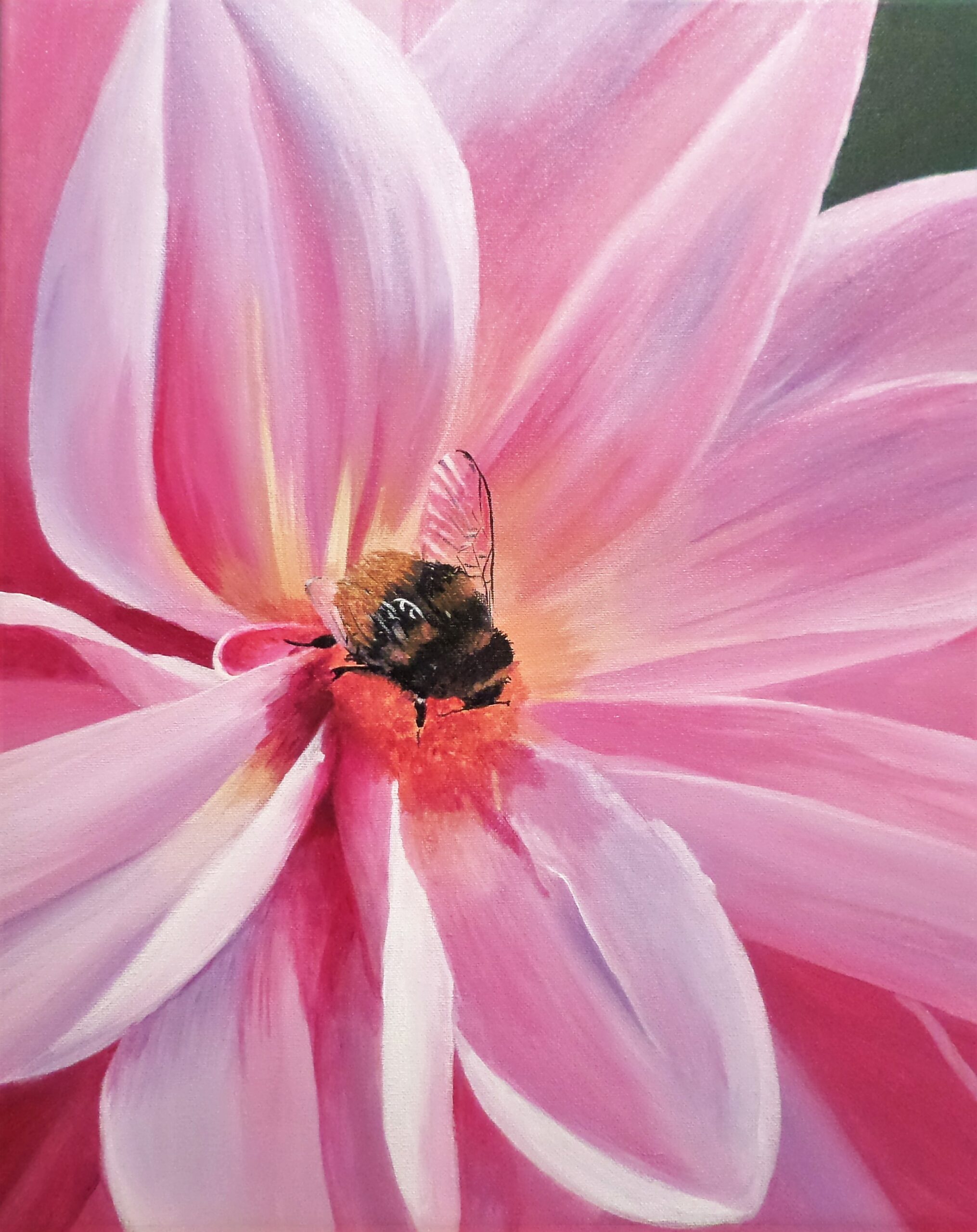 Acrylic Painting by Anne Gardner titled Bee - utiful