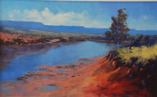 Oil Painting by Heinz Fickler titled Pentecost River ( kimberley )