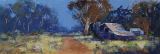 Oil Painting by Heinz Fickler titled High Country Hut