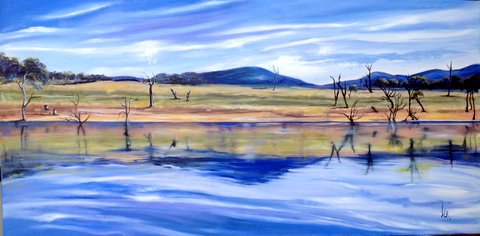Oil Painting by Lesley Rosochodski titled Regeneration