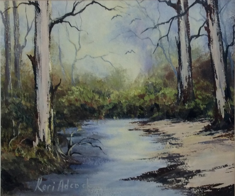 Acrylic Painting by Keri Adcock titled Ferntree Gully