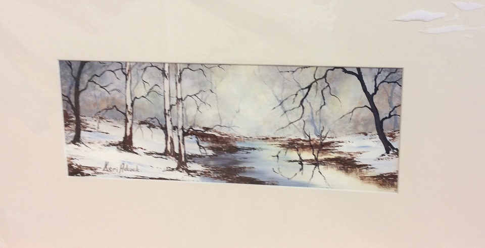 Acrylic Painting by Keri Adcock titled Winter's Morning