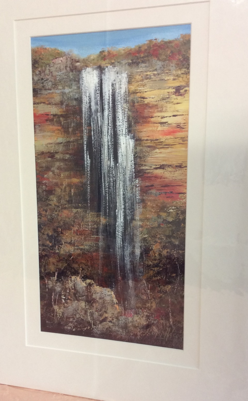 Acrylic Painting by Keri Adcock titled Belmore Falls