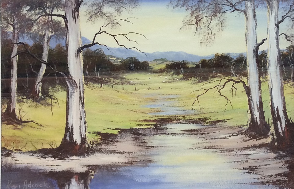 Acrylic Painting by Keri Adcock titled Near Macedon