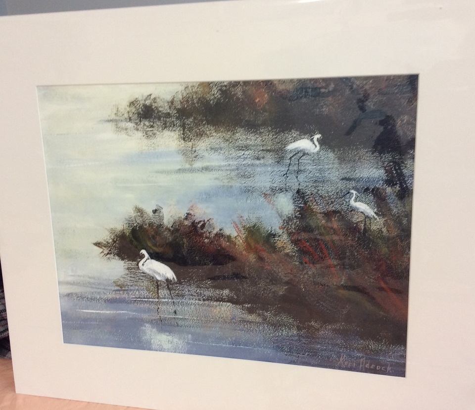 Acrylic Painting by Keri Adcock titled Tranquil Pond