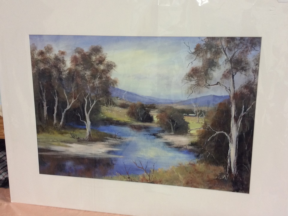 Acrylic Painting by Keri Adcock titled Campaspe River