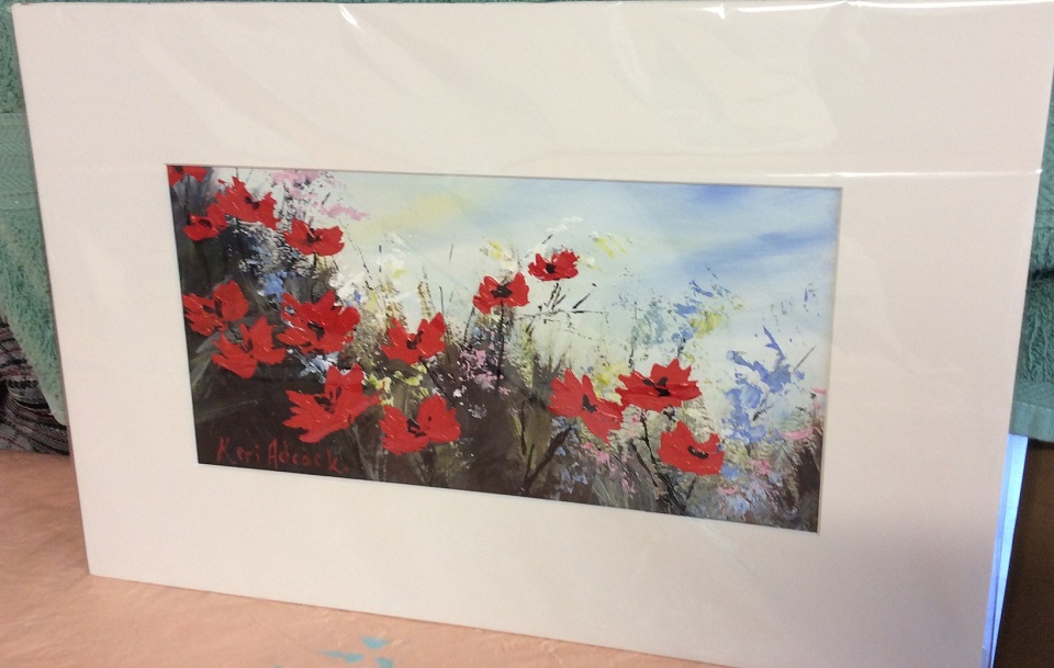 Acrylic Painting by Keri Adcock titled Pretty in Red
