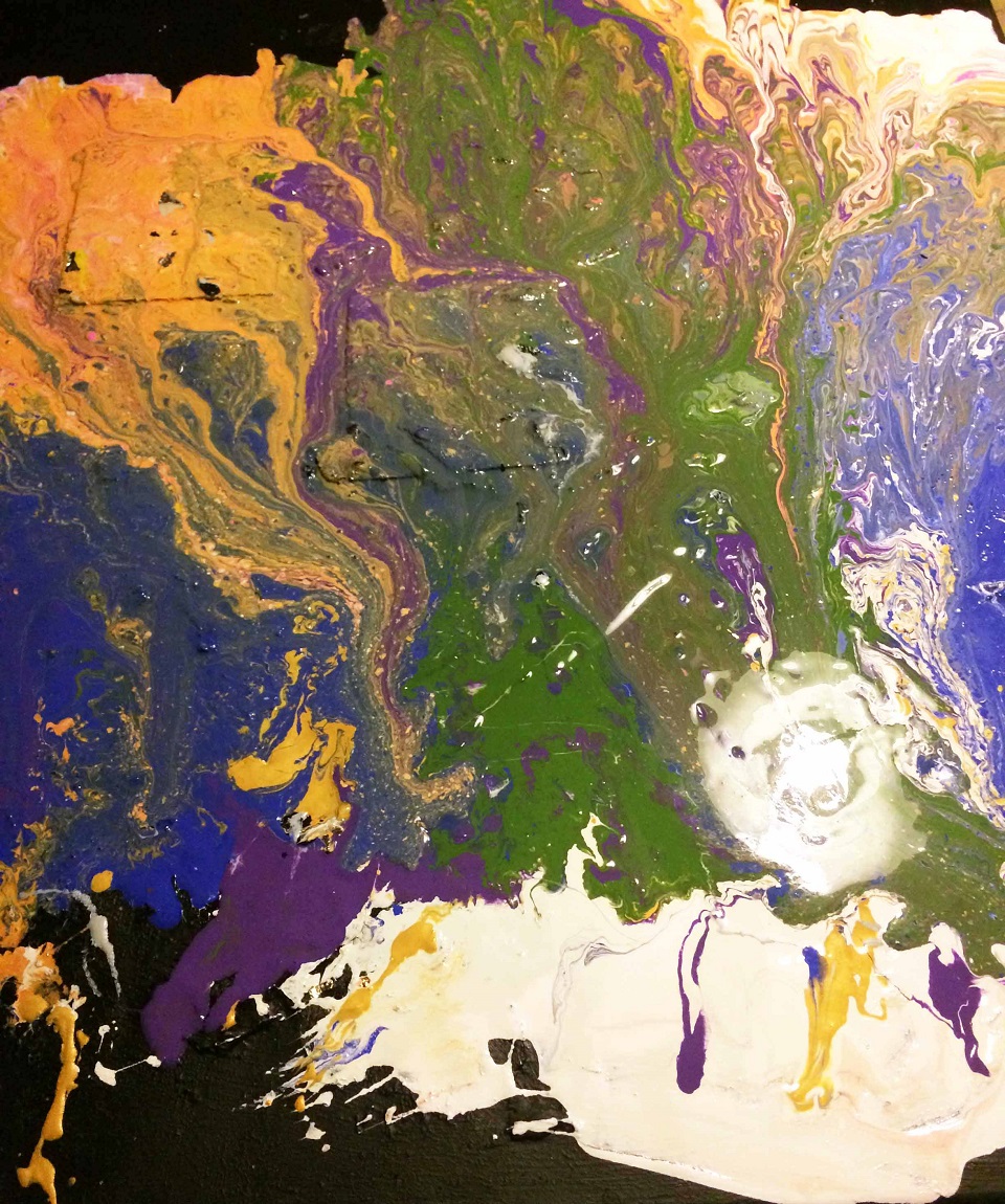 Mixed Media Painting by Margaret Morgan-Watkins titled The Tree of Life