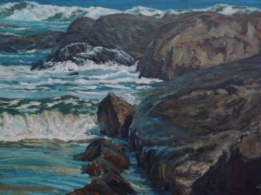 Acrylic Painting by John Duncan titled D'Entrecasteaux