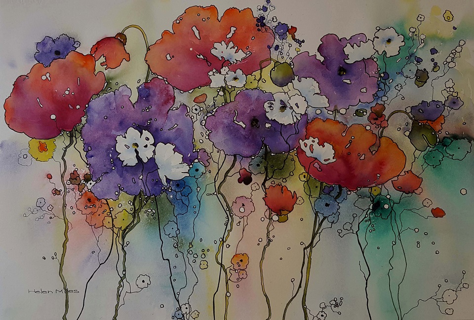 Pastel Painting by Helen Miles titled Happy Place