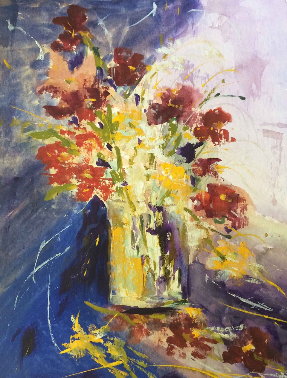 Watercolour Painting by Margaret Morgan Watkins titled Floral Enchantment