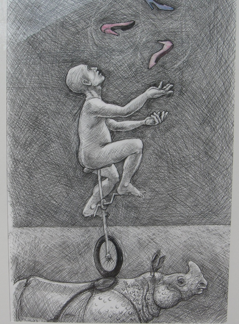  Painting by Richard Byrnes titled Drawing 1
