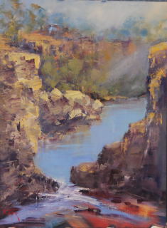 Oil Painting by Heinz Fickler titled Surveyors Pool ( Kimberley )