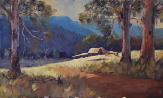 Oil Painting by Heinz Fickler titled Mt Buller Area ( Vic )