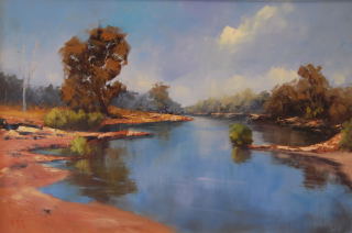 Oil Painting by Heinz Fickler titled King Edward River ( Kimberley )
