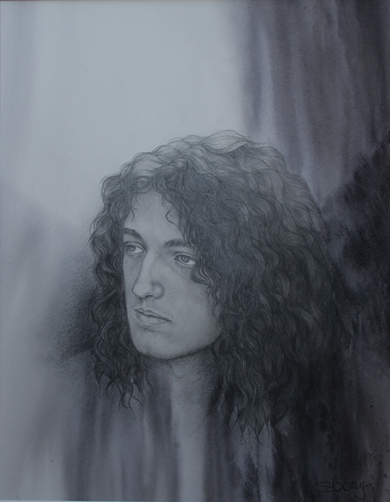 Mixed Media Painting by Sharon Moroney titled Malachi