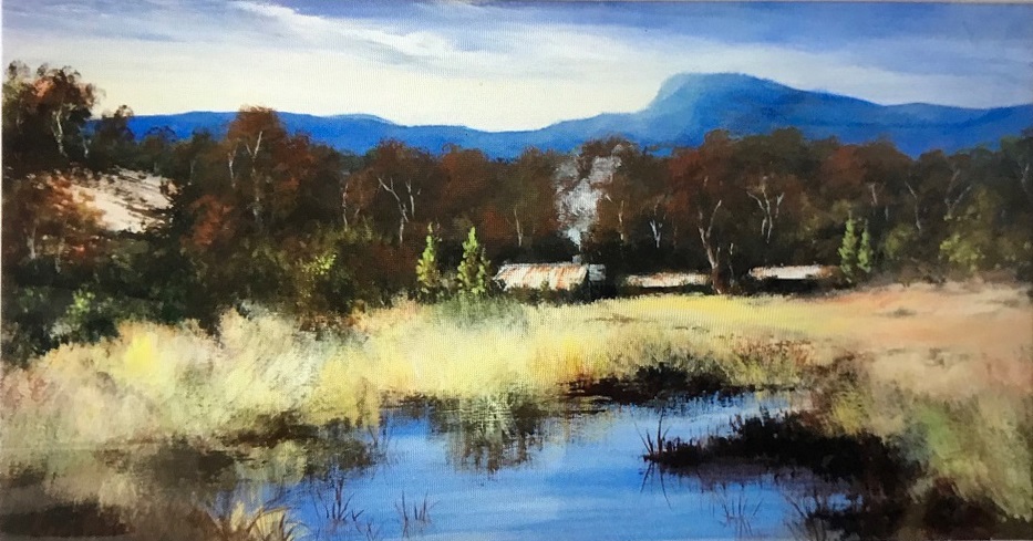 Acrylic Painting by Keri Adcock titled View to Camels Hump