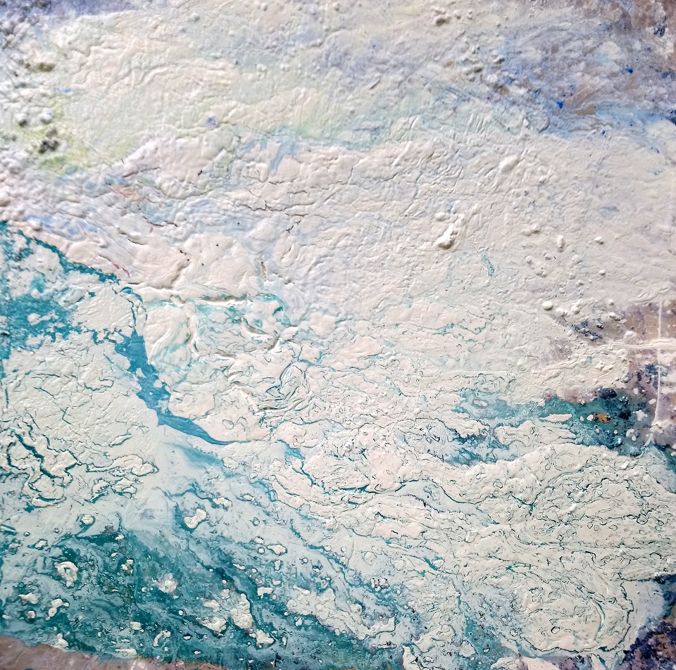 Acrylic Painting by William Holt titled Engaged in Blue