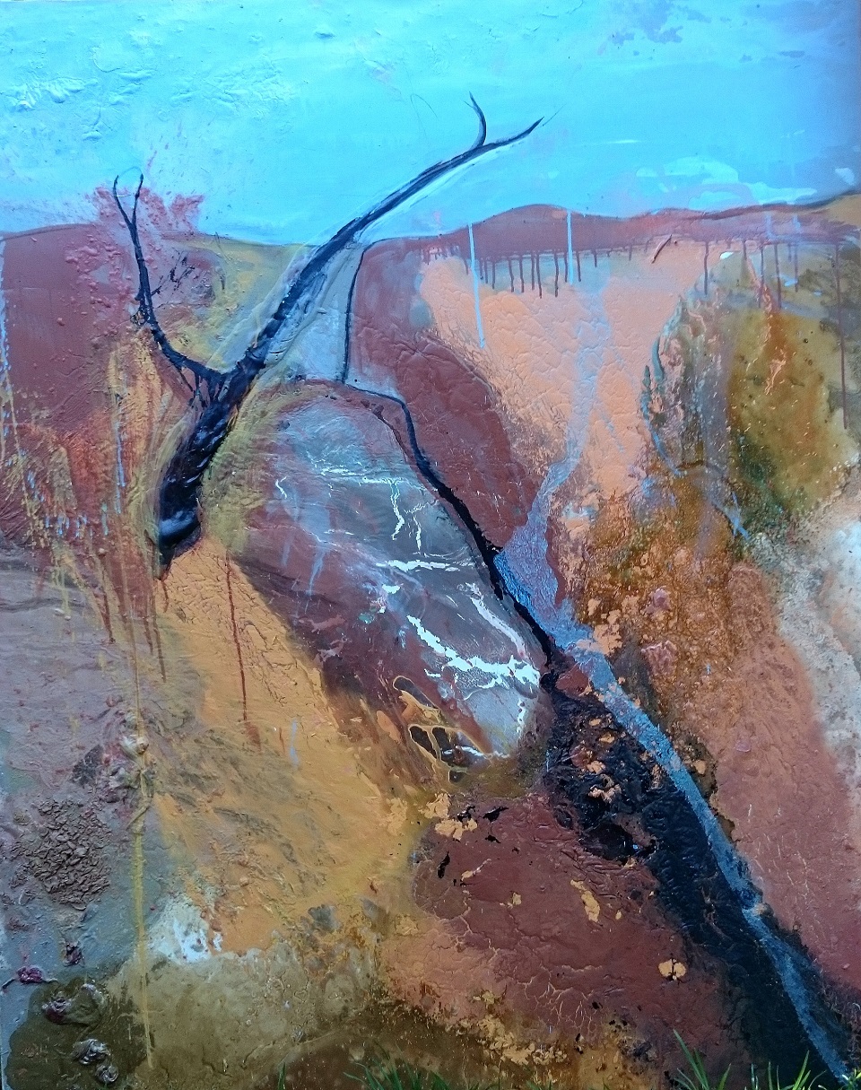 Acrylic Painting by William Holt titled Remote