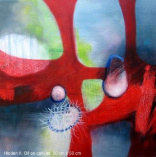 An Oil painting by Jennifer Gowen in the Abstract style  and titled Hidden II