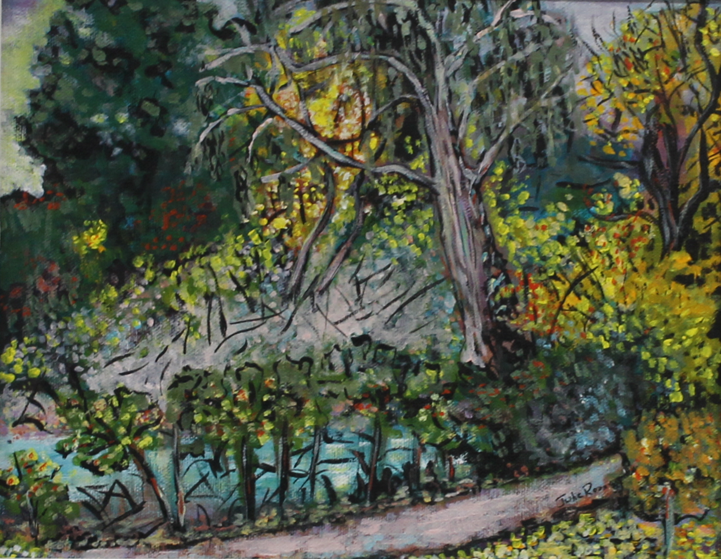 Acrylic Painting by Julie Rooney titled Bright