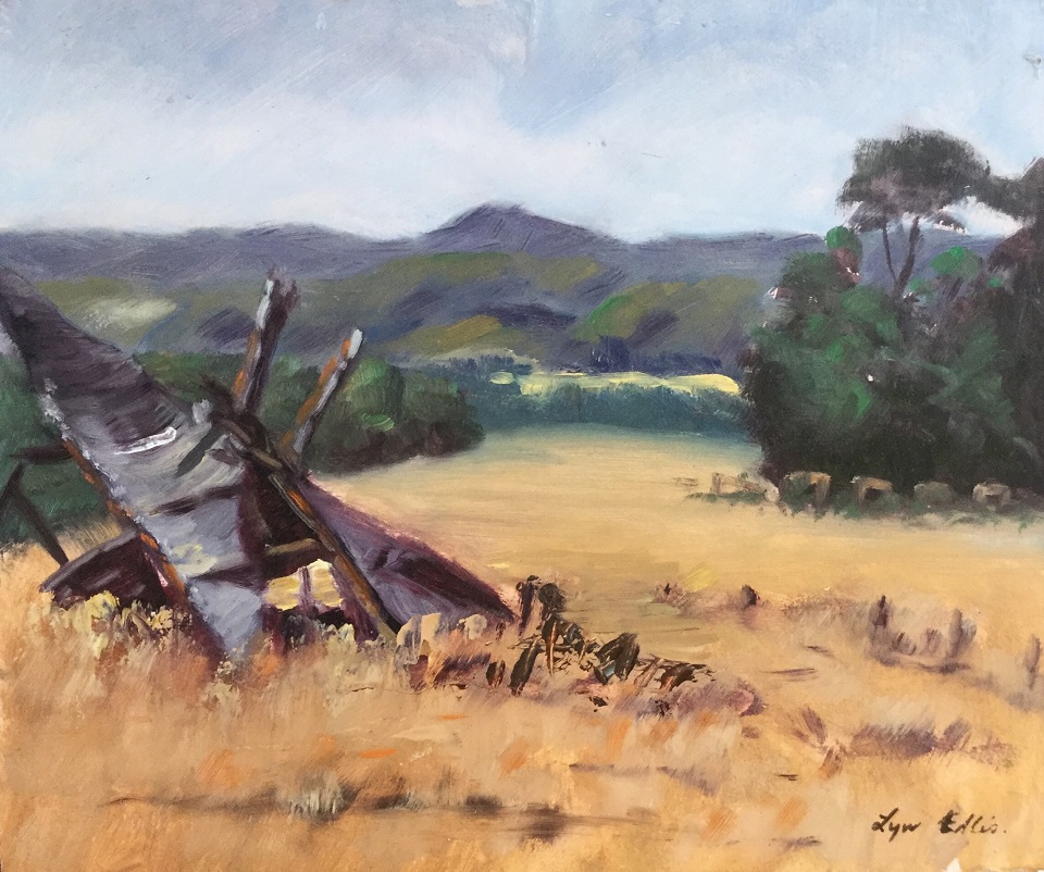 Oil Painting by Lyn Ellis titled Macedon Ranges