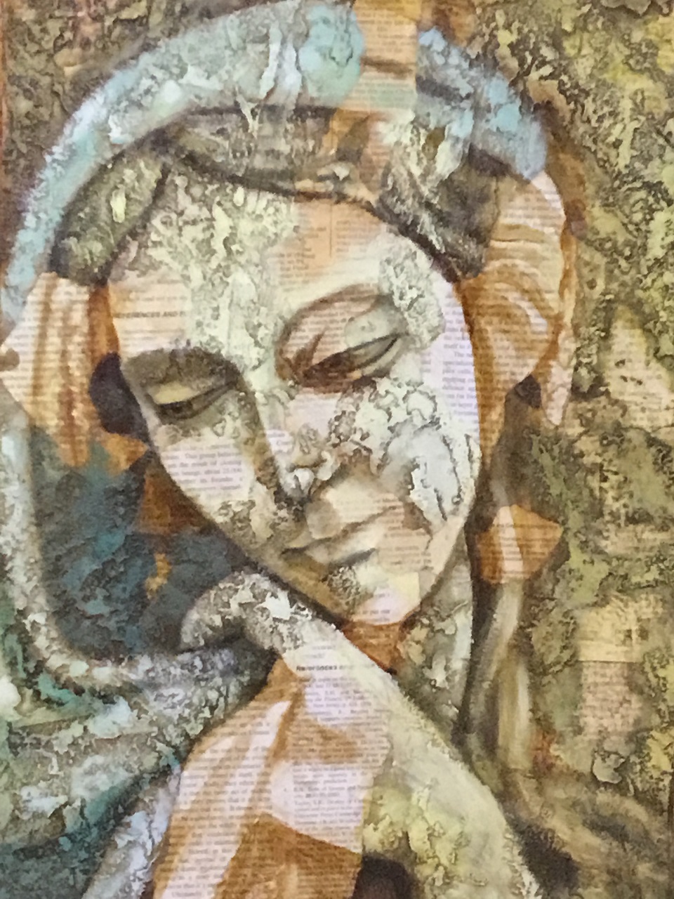 Oil Painting by Naji Sassine titled Mary 1