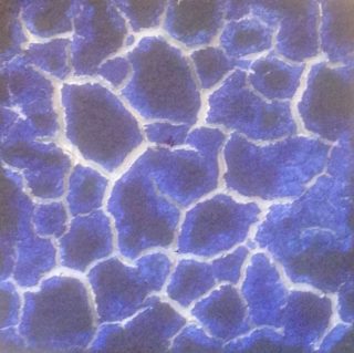 An Acrylic painting by Naji Sassine in the Abstract style  with main colour being Purple and titled Abstract in Blue