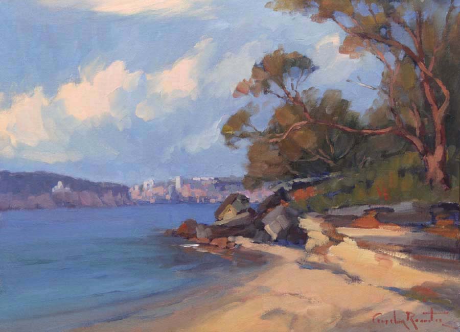 Oil Painting by Gordon Rossiter titled "Island corner"