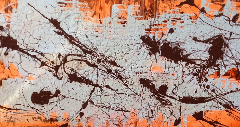 Mixed Media Painting by June McCotter titled Abstract