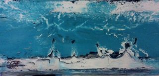 A Mixed Media painting by June McCotter in the Contemporary style  and titled Abstract Water