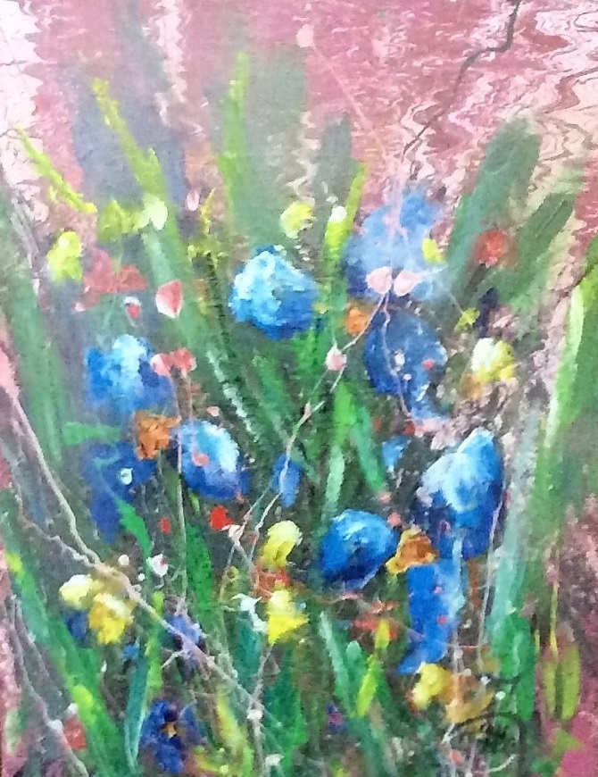 Acrylic Painting by June McCotter titled In the Wild
