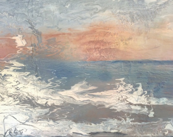  Painting by June McCotter titled The Ocean