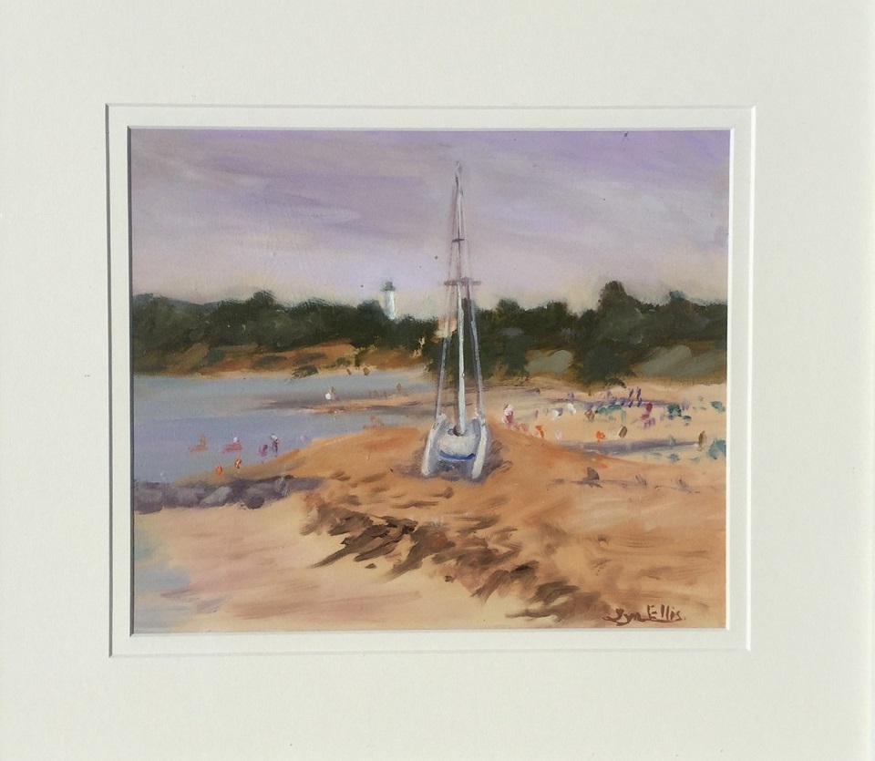 Oil Painting by Lyn Ellis titled Summer Sailing at Point Lonsdale