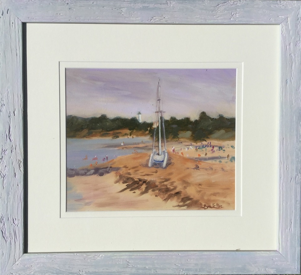 Oil Painting by Lyn Ellis titled Summer Sailing at Point Lonsdale