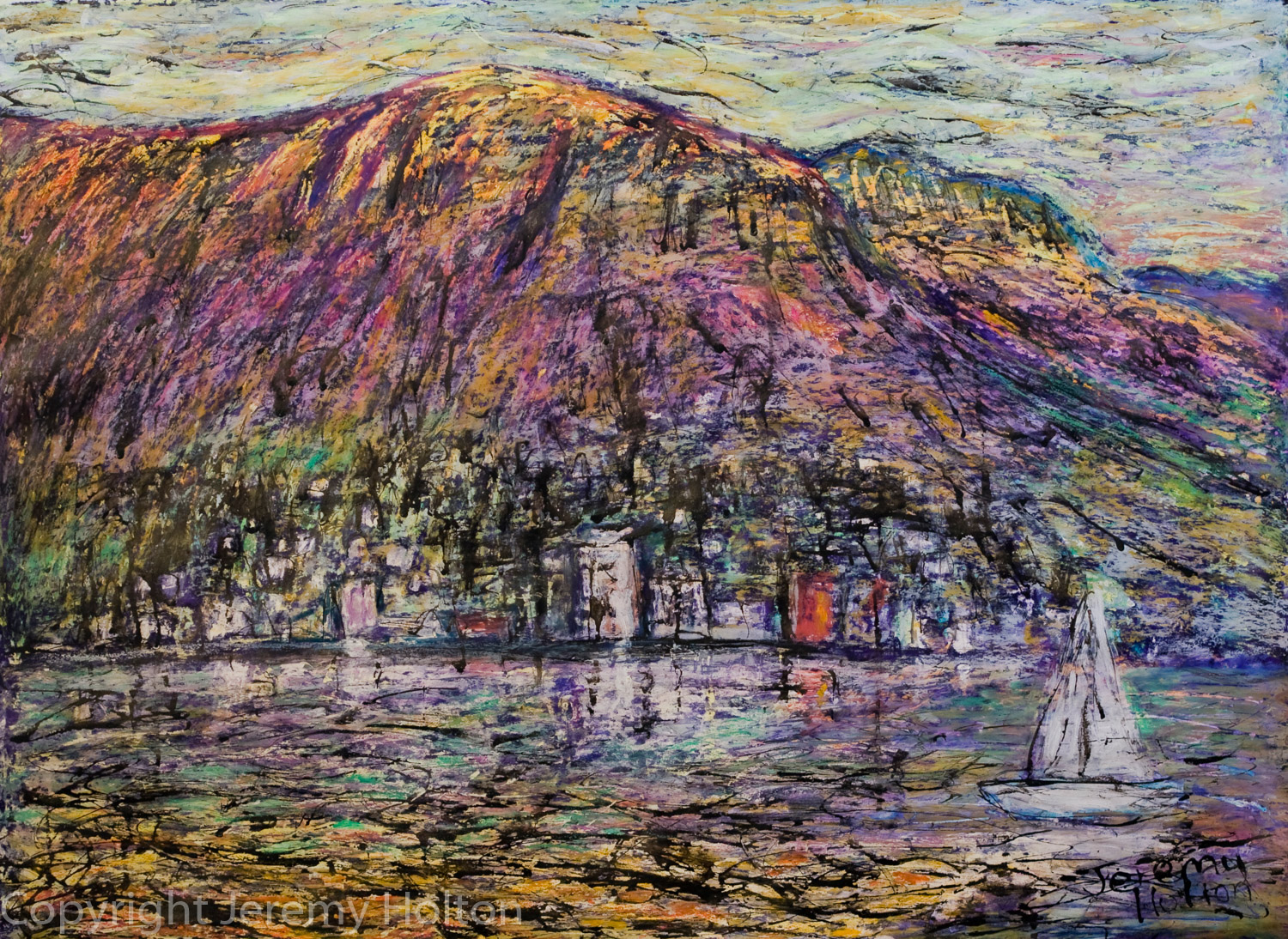 Oil Painting by Jeremy Holton titled Sundays in Hobart