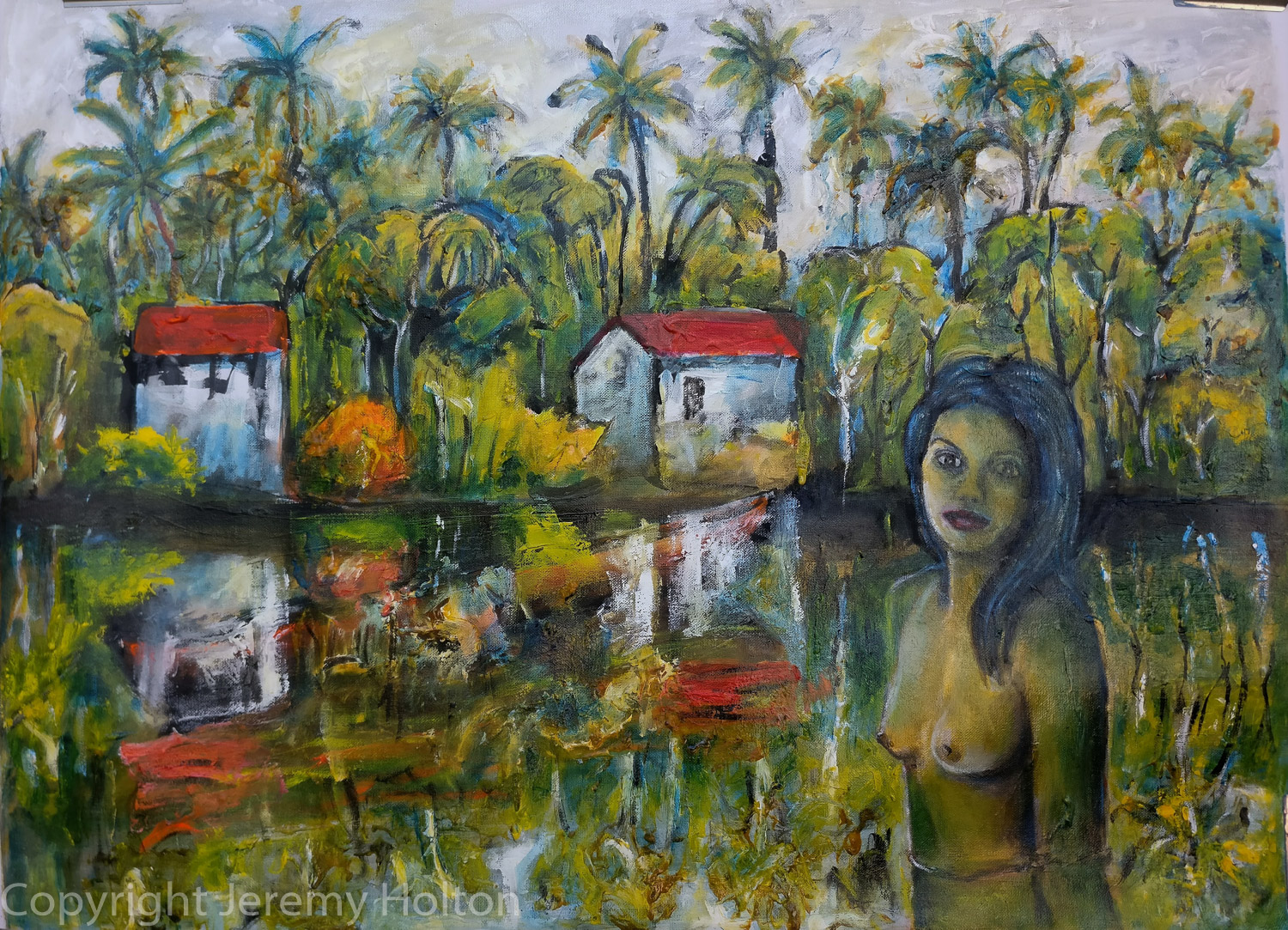 Oil Painting by Jeremy Holton titled The lagoon