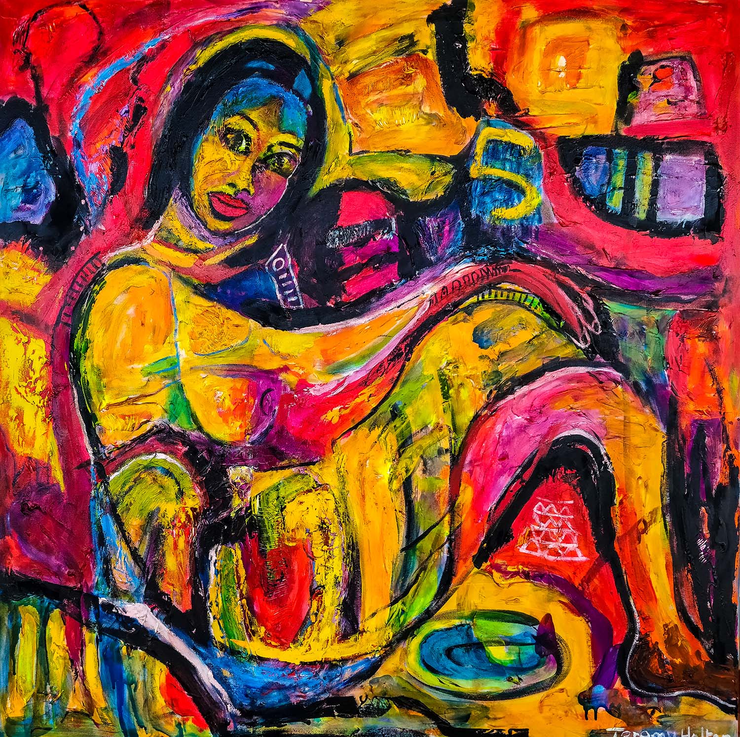 Oil Painting by Jeremy Holton titled Heat of the night