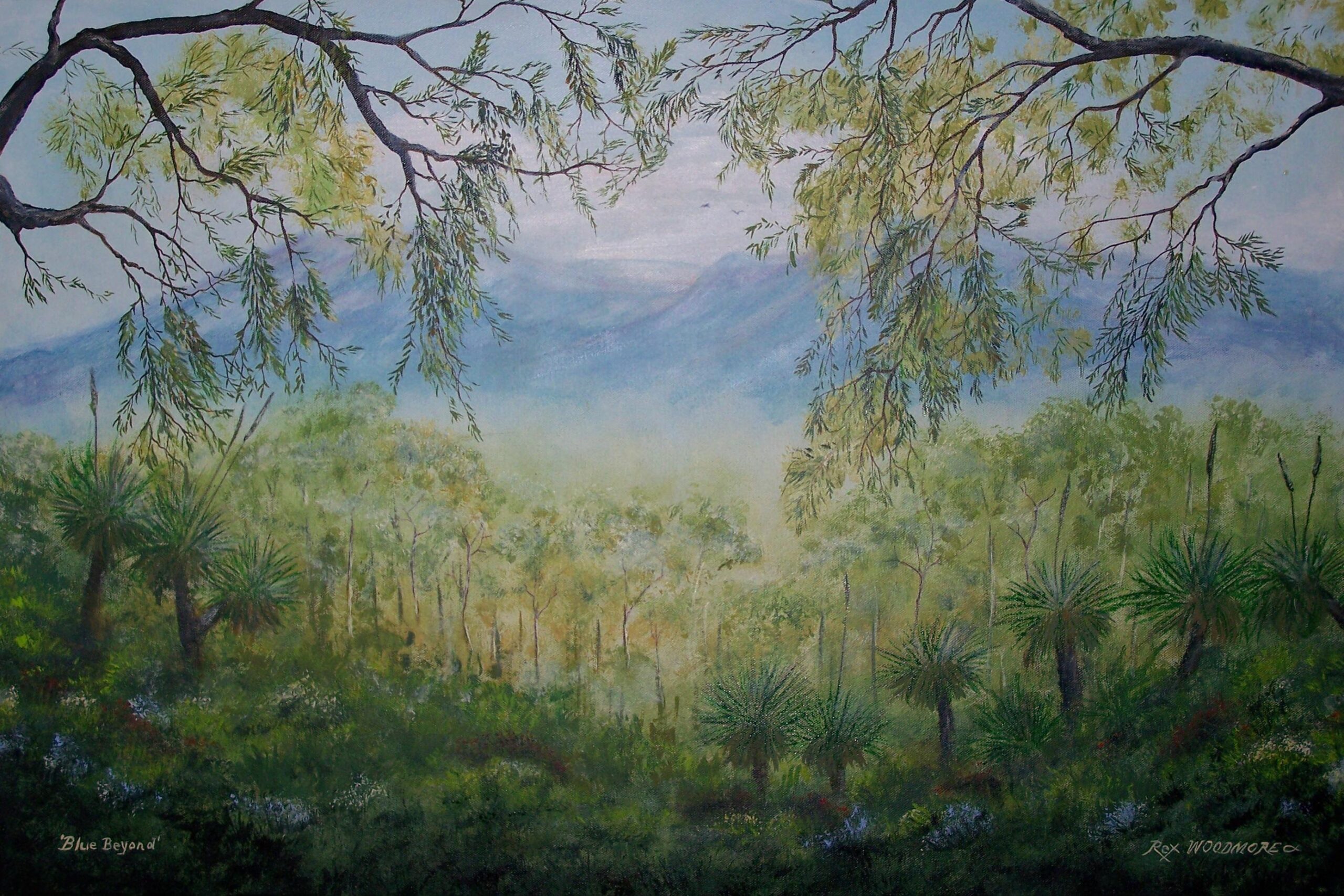Acrylic Painting by Rex Woodmore titled Blue Beyond