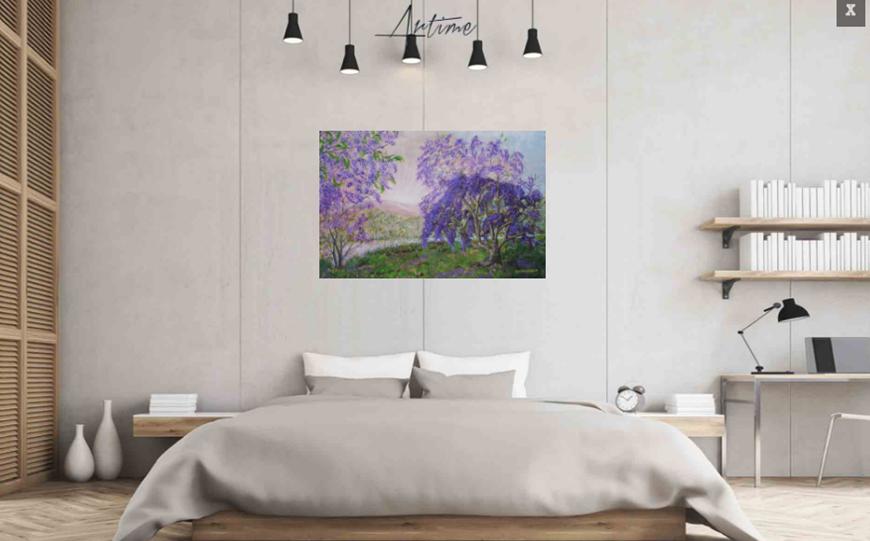 Acrylic Painting by Rex Woodmore titled Busy Beauty