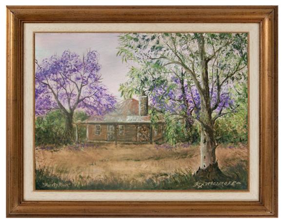 Acrylic Painting by Rex Woodmore titled Rusty Ruin