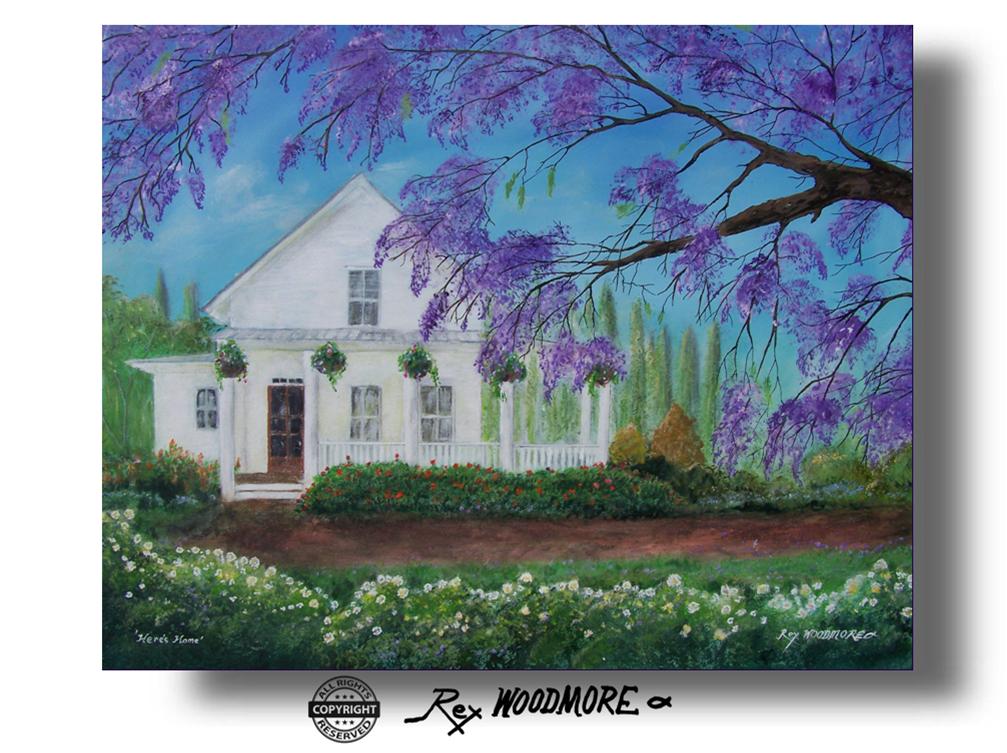 Acrylic Painting by Rex Woodmore titled Here's Home