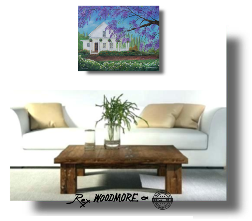 Acrylic Painting by Rex Woodmore titled Here's Home